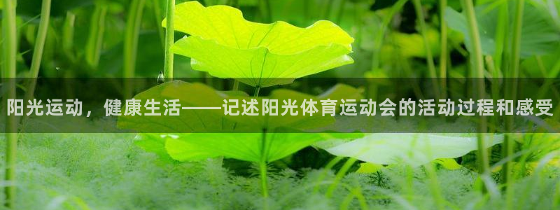 利记官网下载娱乐:阳光运动,健康生活——记述阳光体育运动会的